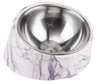 THINKPET Angled Stainless Steel Pet Bowl