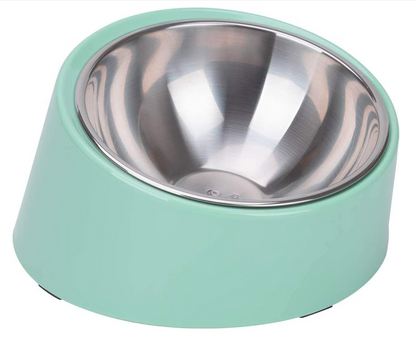 THINKPET Angled Stainless Steel Pet Bowl