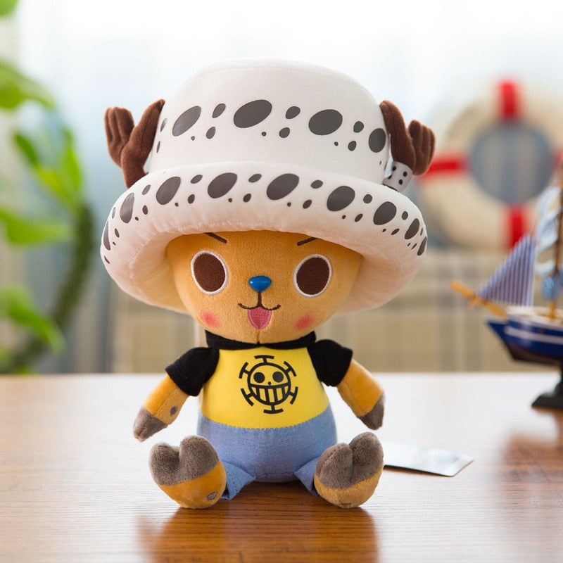 "Chopper" from One Piece anime plush toy in "Law" costume