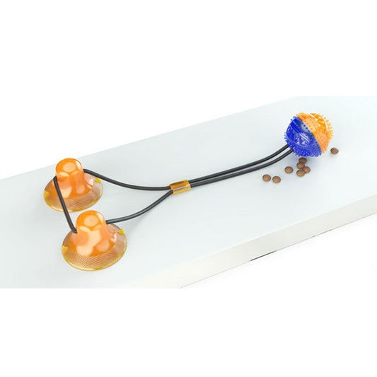 PETOPIA Skipping Ball Chew Toy with Dual Suction Cups